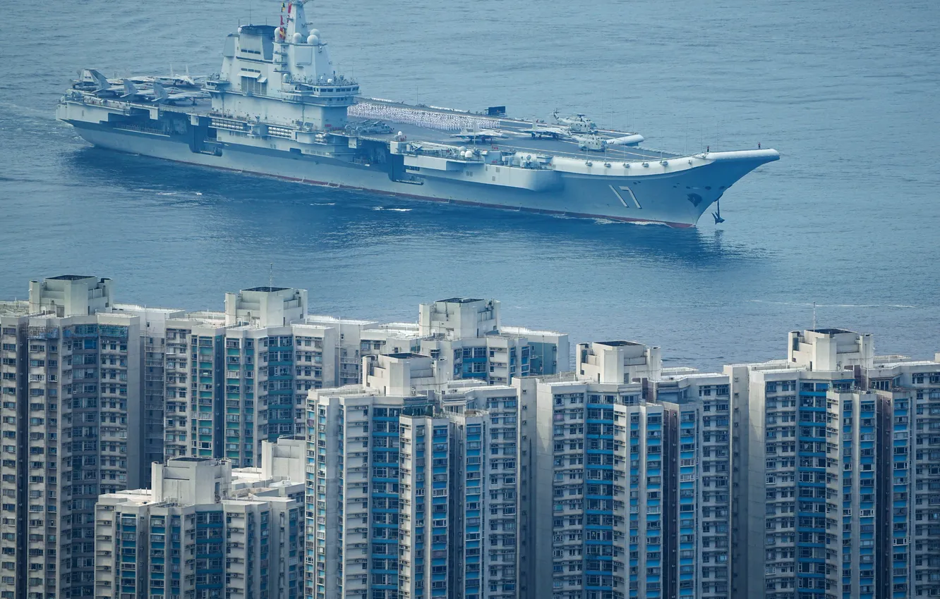 Photo wallpaper Hong Kong, China, the carrier, Shandong