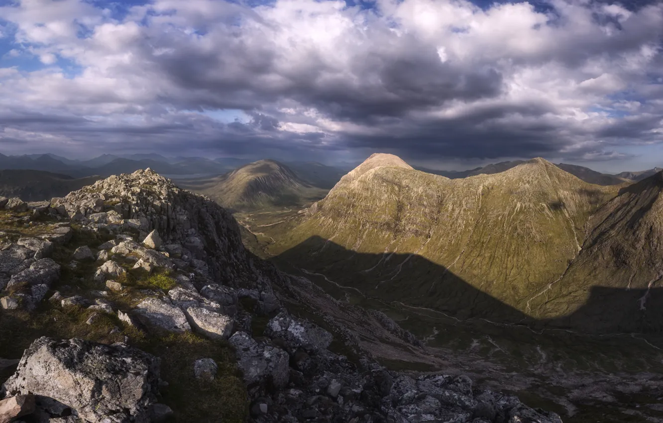 Photo wallpaper mountains, Scotland, Scotland, Glencoe, West Highlands