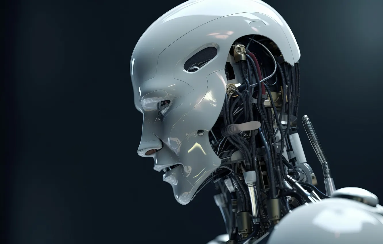 Photo wallpaper background, robot, technology