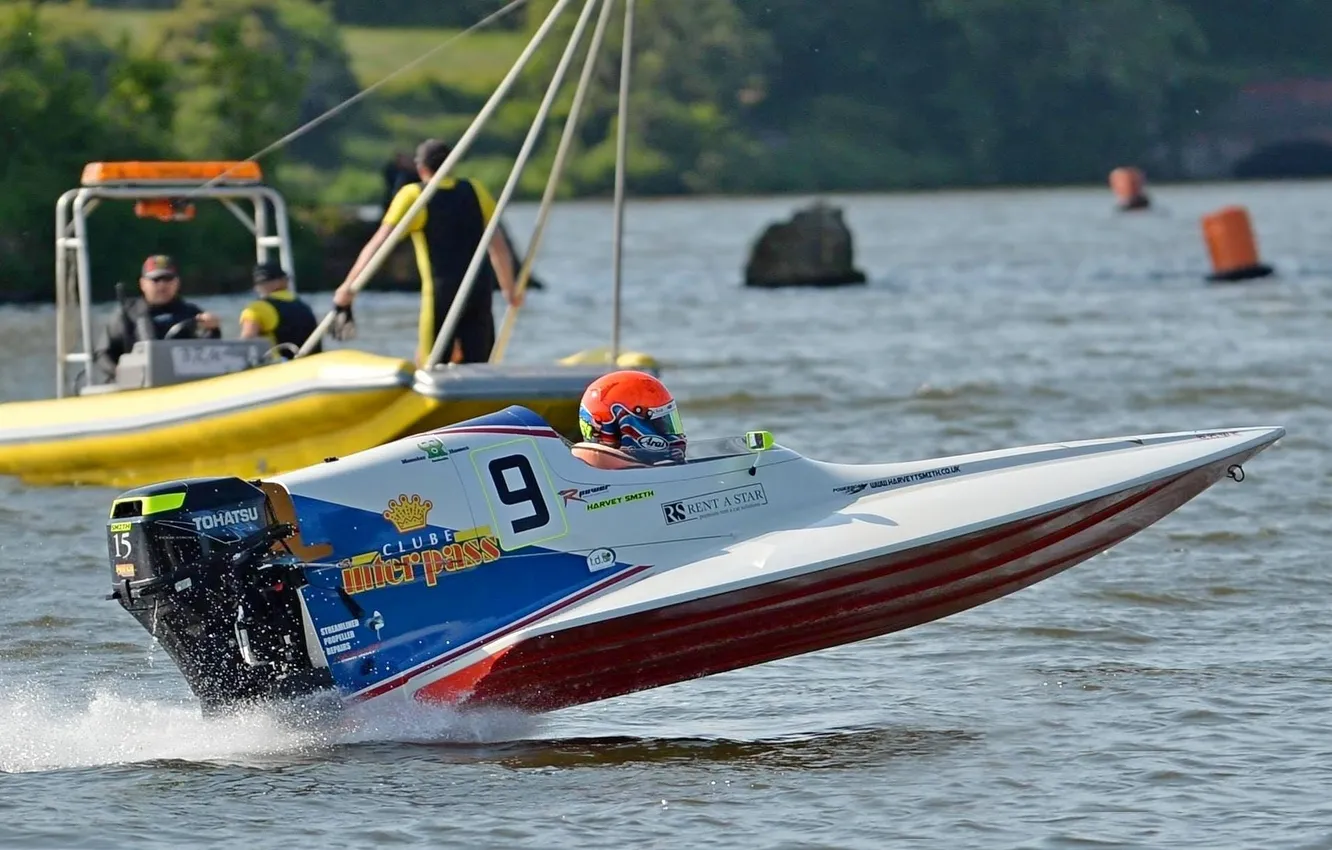 Photo wallpaper race, boat, speed
