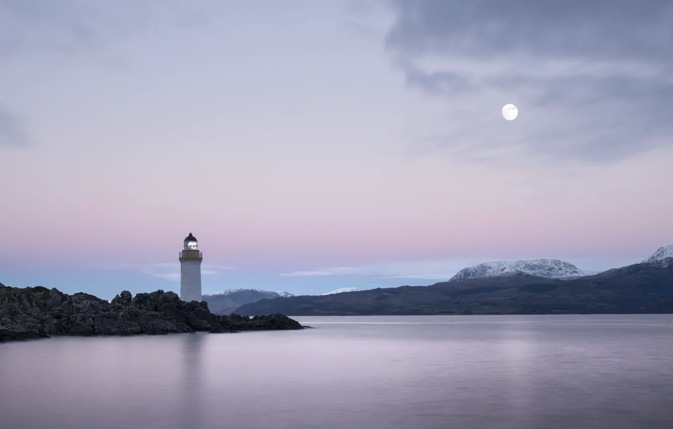 Photo wallpaper sea, shore, lighthouse