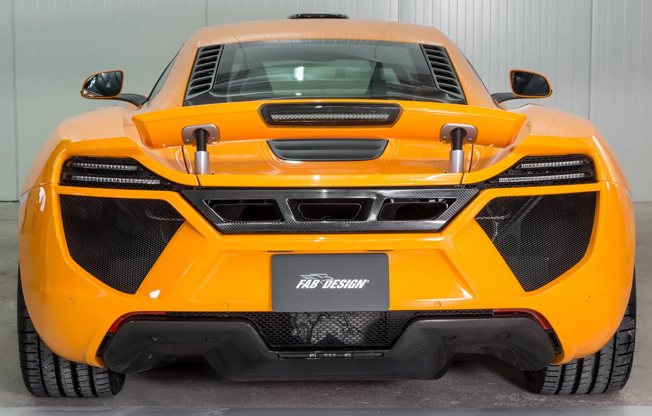 Photo wallpaper McLaren, supercar, MP4-12C, back, McLaren, FAB Design