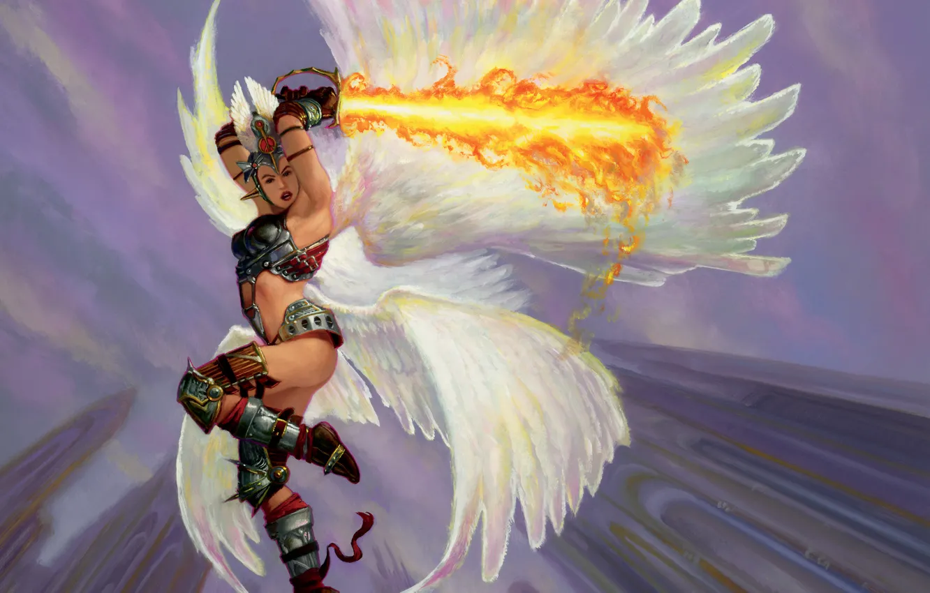 Photo wallpaper lights, picture, sword, Razia, The Boros, The Archangel