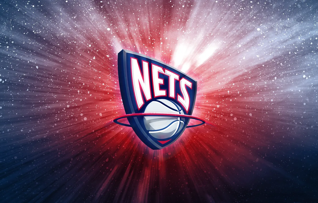 Photo wallpaper Basketball, Background, Logo, NBA, Jersey, Mesh, New Jersey Nets