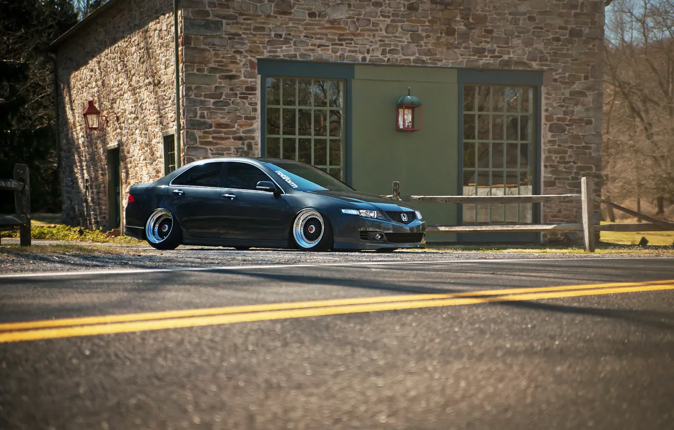 Photo wallpaper Honda, Accord, tuning, stance, Acura TSX