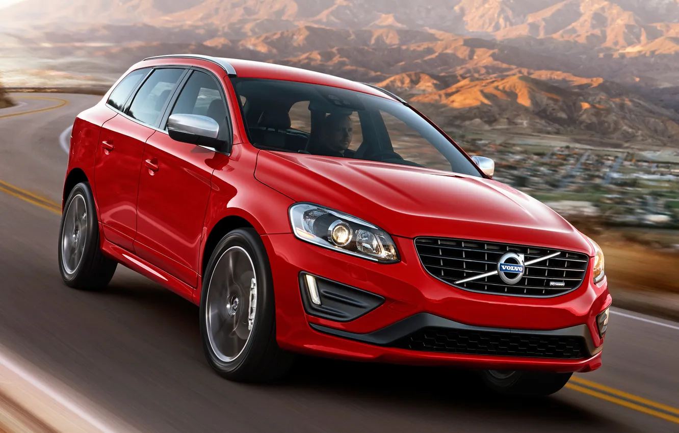 Photo wallpaper red, Volvo, car, Volvo, R-design, XC60