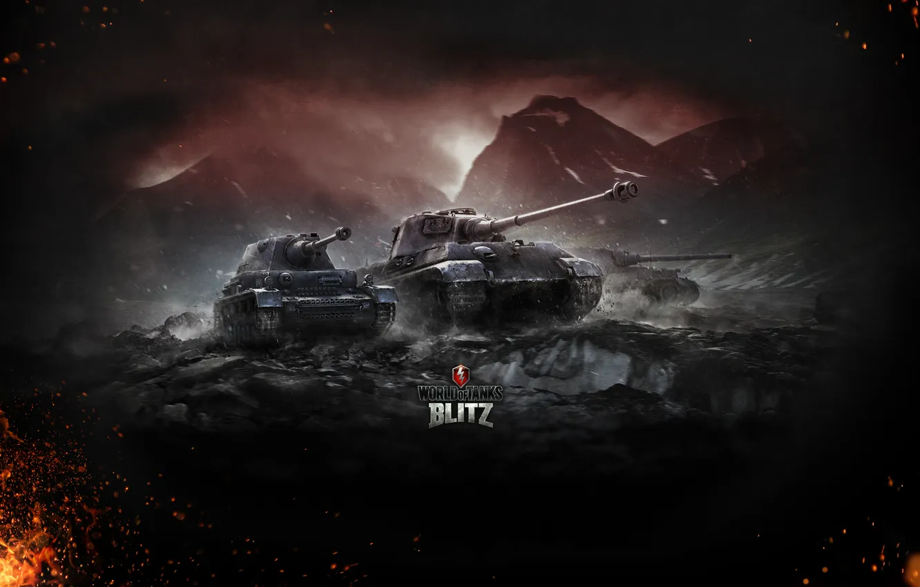 Photo wallpaper Germany, tank, Germany, WoT, Tiger II, tank, World of Tanks, tanks