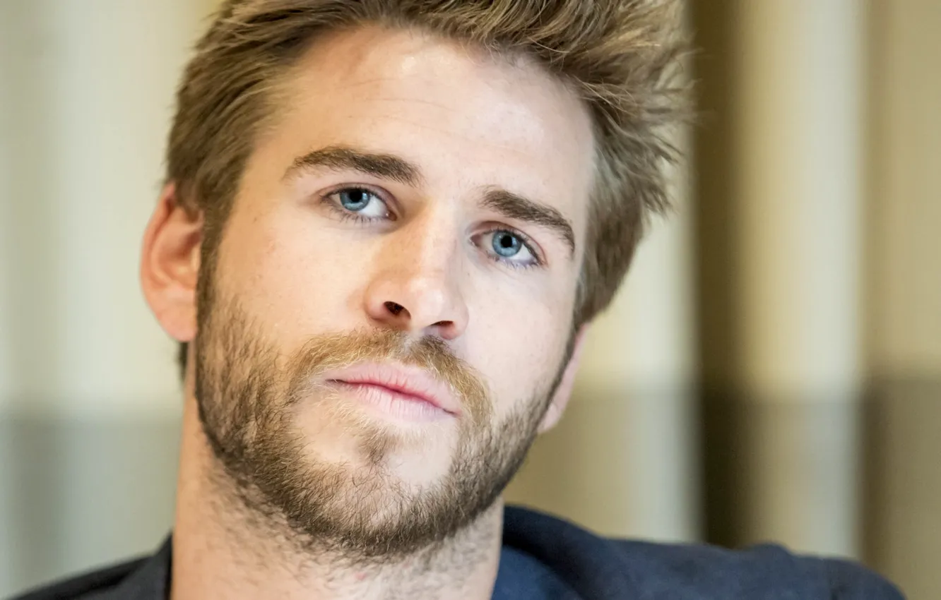 Photo wallpaper Liam Hemsworth, Liam Hemsworth, at the press conference of the film the Hunger games