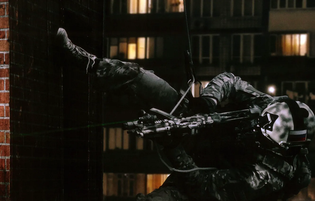 Photo wallpaper weapons, Russia, climber, kit, Alpha, Control "A", Group "A", special forces