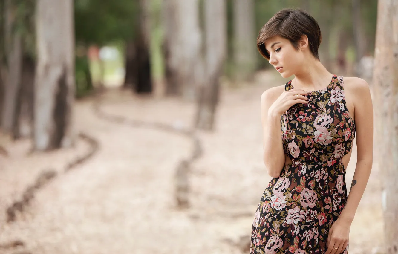 Photo wallpaper girl, background, Giorgia