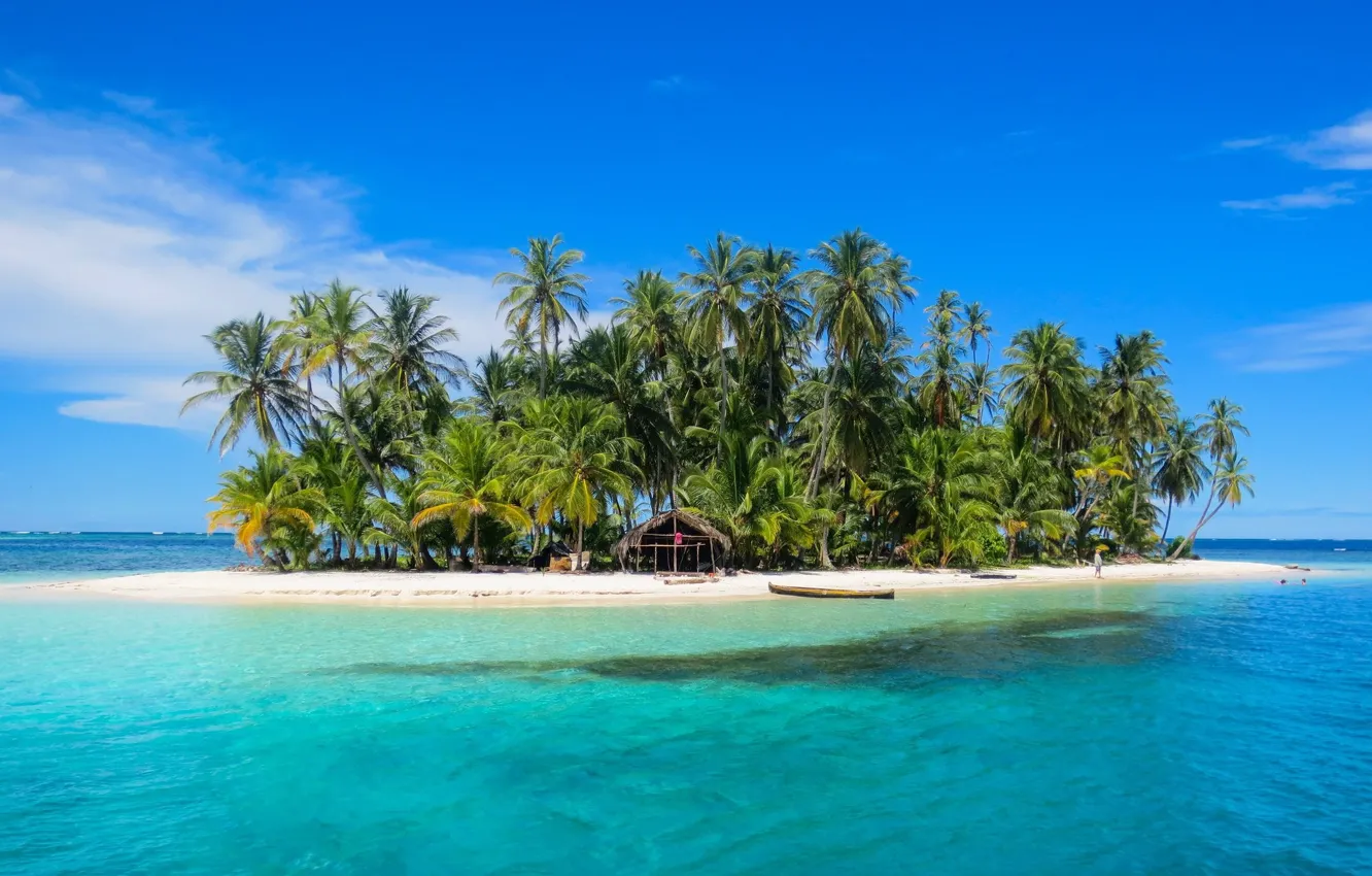 Photo wallpaper tropics, the ocean, island