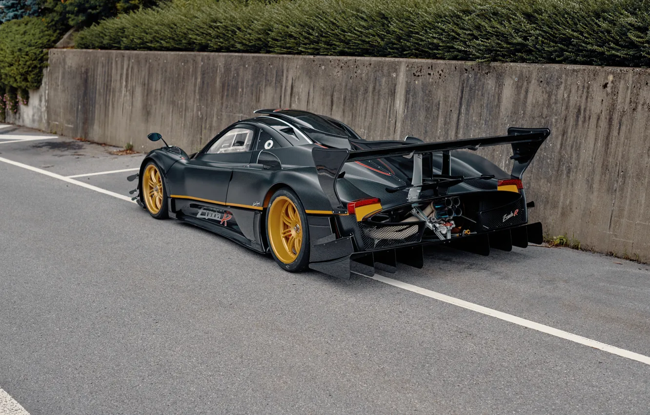 Photo wallpaper Pagani, Pagani Zonda R, Zonda, rear view