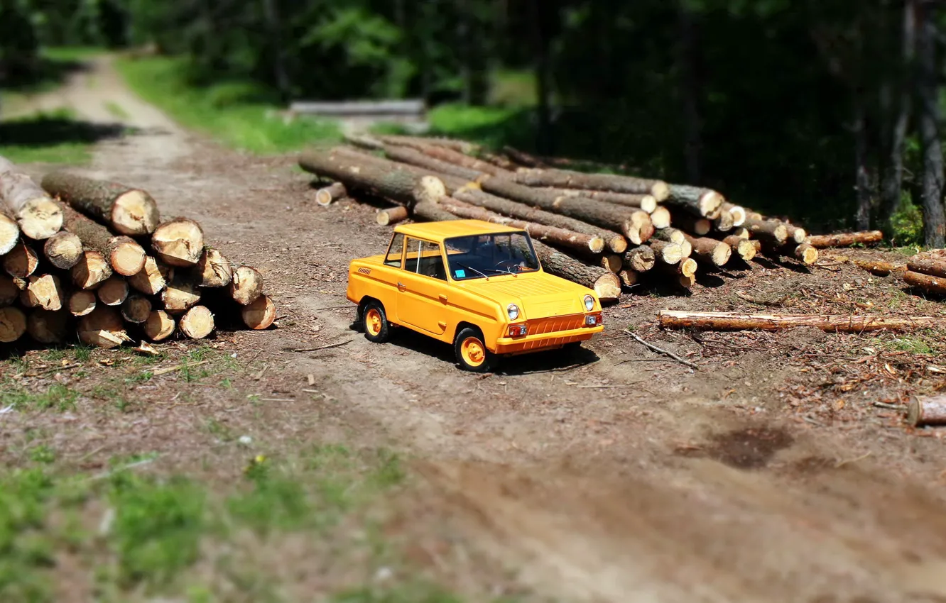 Photo wallpaper machine, wood, SMZ С3Д, Soviet microcar SMZ