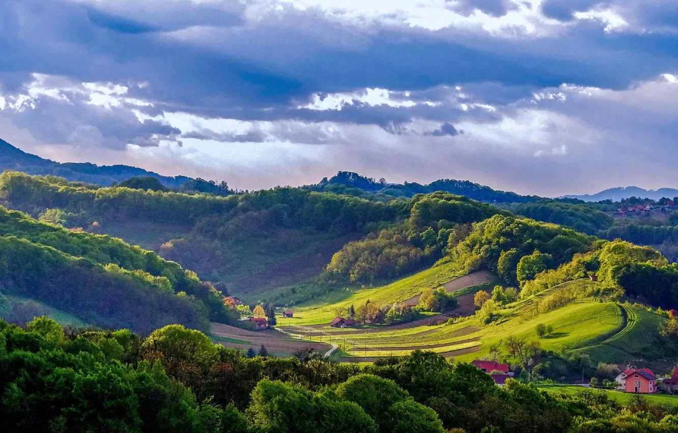 Photo wallpaper landscape, nature, landscape, Slovenia, Branka Mašić, Zagorje