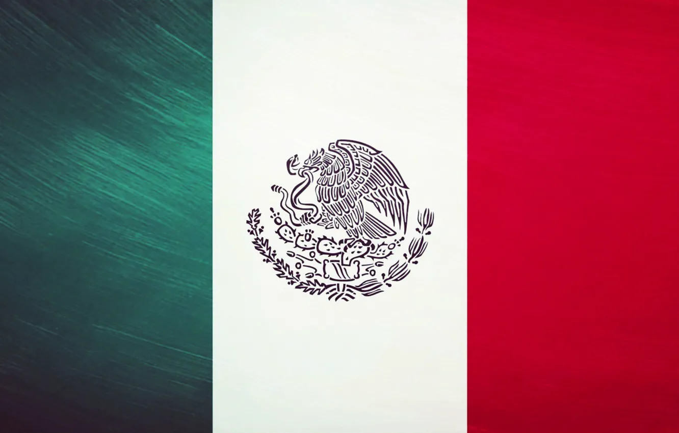 Photo wallpaper Mexico, Flag, Mexico, Flag
