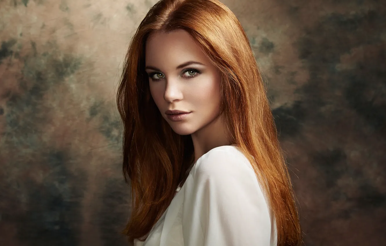 Photo wallpaper look, girl, portrait, makeup, brown hair, Which Kudryashova