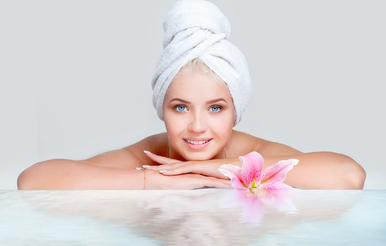 Photo wallpaper relax, flowers, spa
