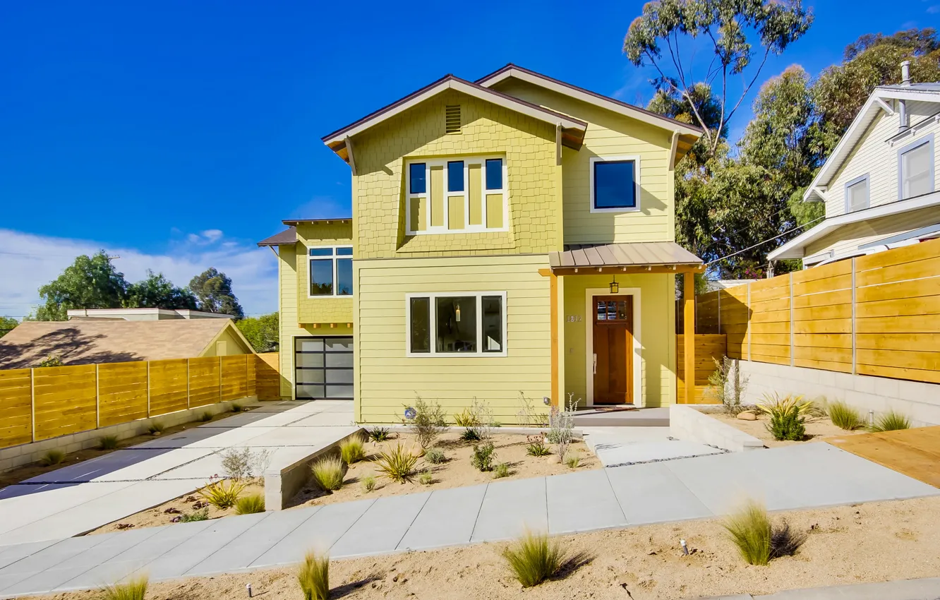 Photo wallpaper the city, home, architecture, cottage, exterior