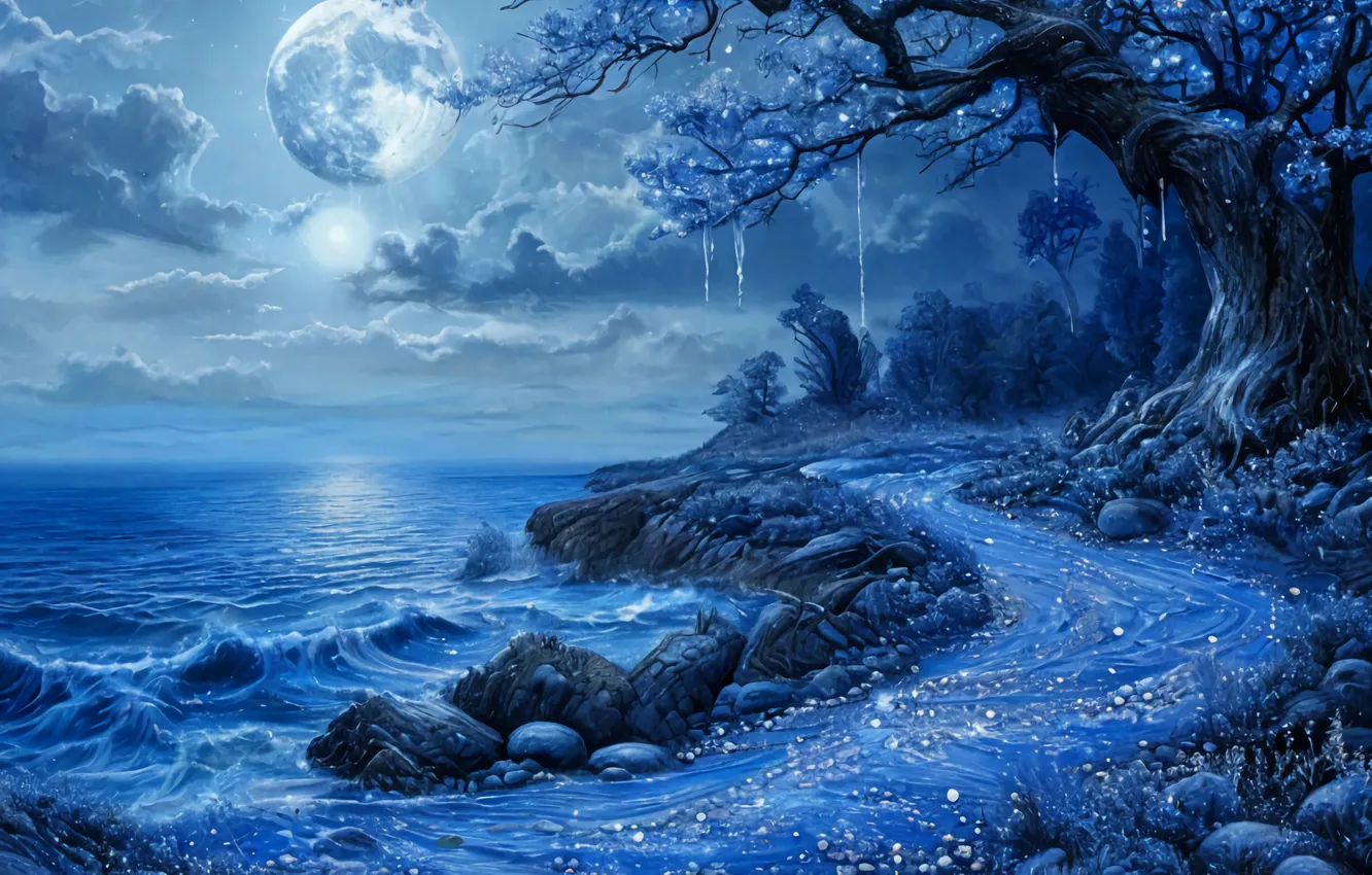 Photo wallpaper AI ART, neural network