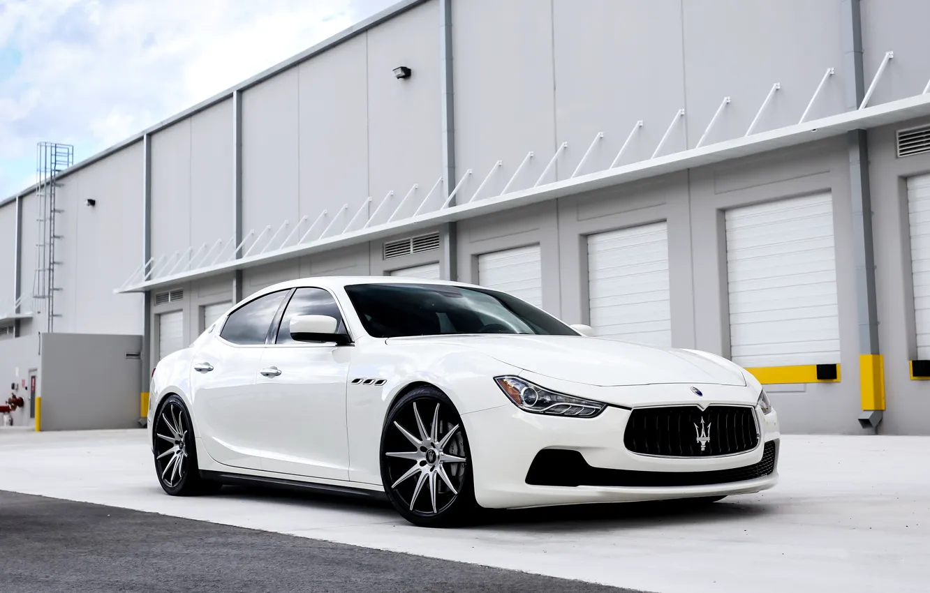 Photo wallpaper Maserati, wheels, Luxury, Ghibli, on 20, lowered