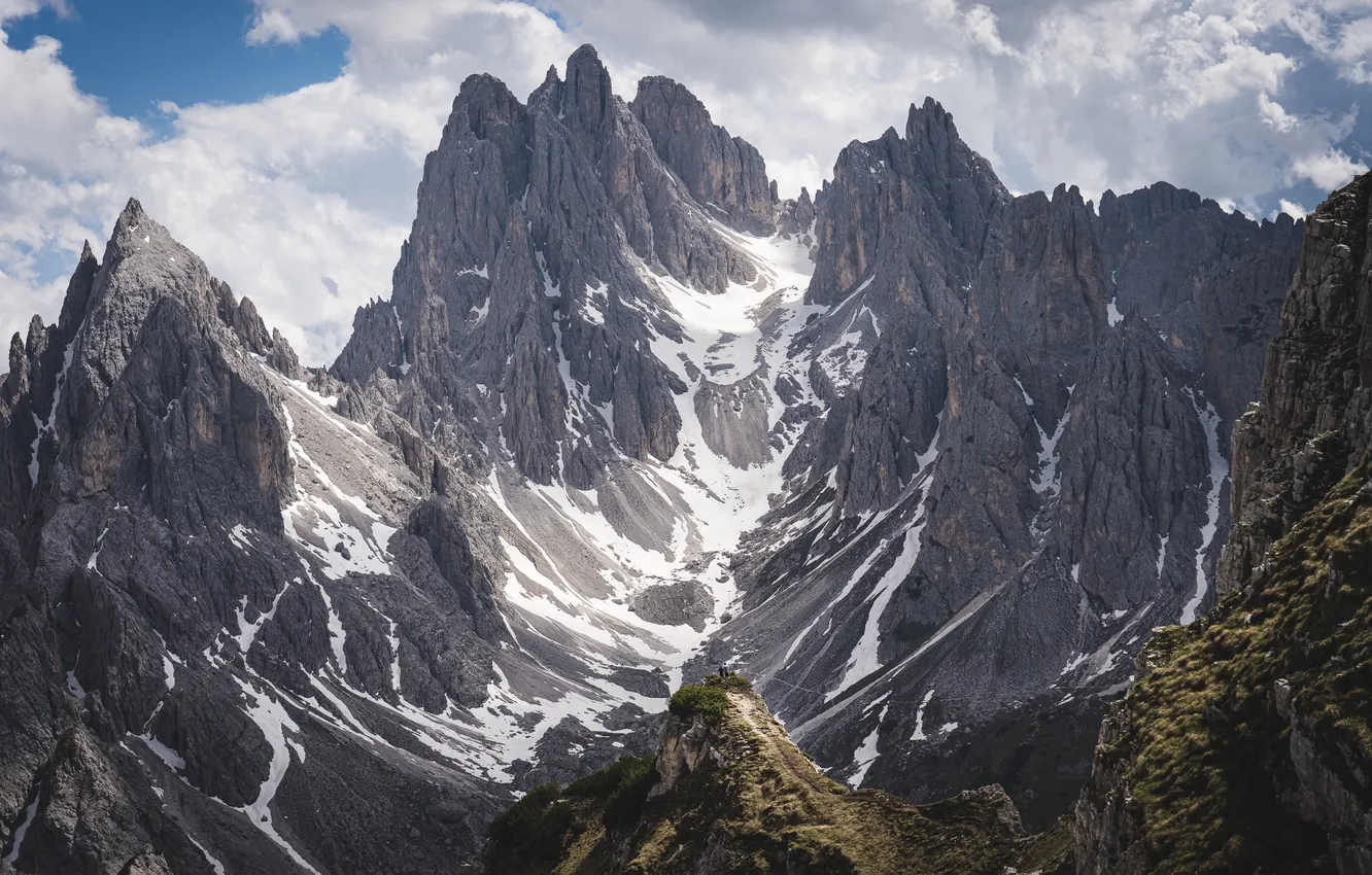 Photo wallpaper Italy, Auronzo di Cadore, Mizurinasee also