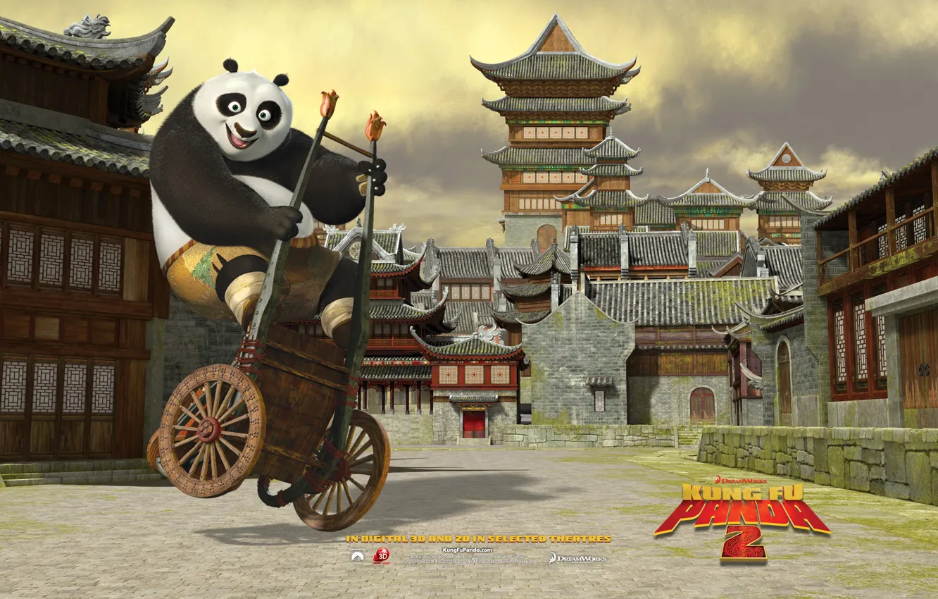 Photo wallpaper Panda, 2011, Kung fu Panda 2, Dreamwork, Kung Fu Panda 2