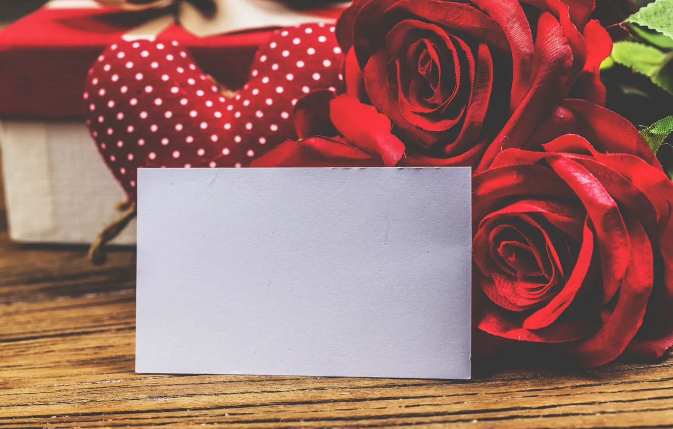 Photo wallpaper love, flowers, heart, roses, red, love, romantic, hearts