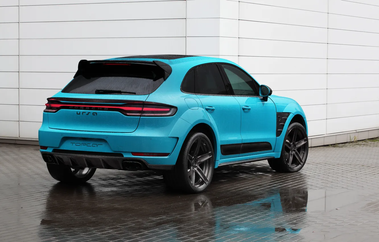 Photo wallpaper Porsche, Ball Wed, Ursa, Rear, Porsche Macan, 2021