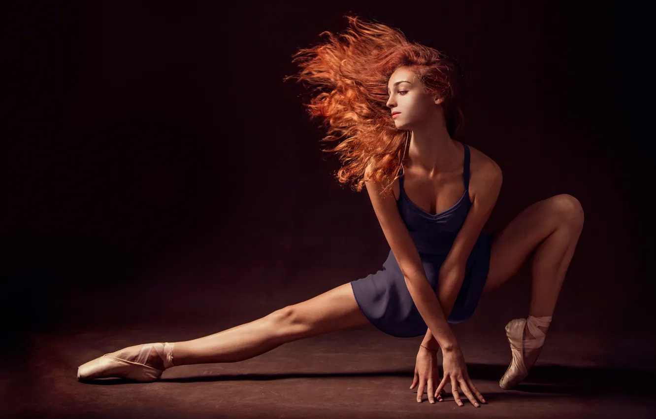 Photo wallpaper movement, dance, ballerina, Pointe shoes