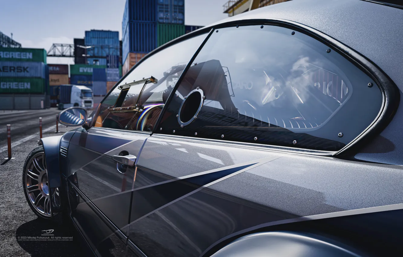 Photo wallpaper car, tuning, Racing, most wanted, Digital 3D, nfs game, BMW M3 E46 GTR, NFS Most …