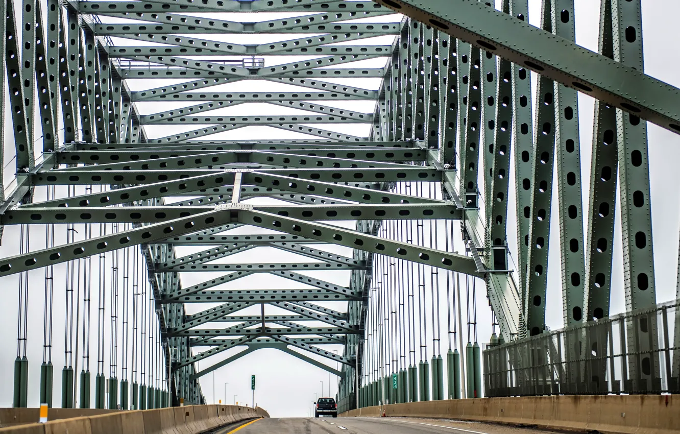Photo wallpaper bridge, Pennsylvania, steel, Edgely, Bristol Township