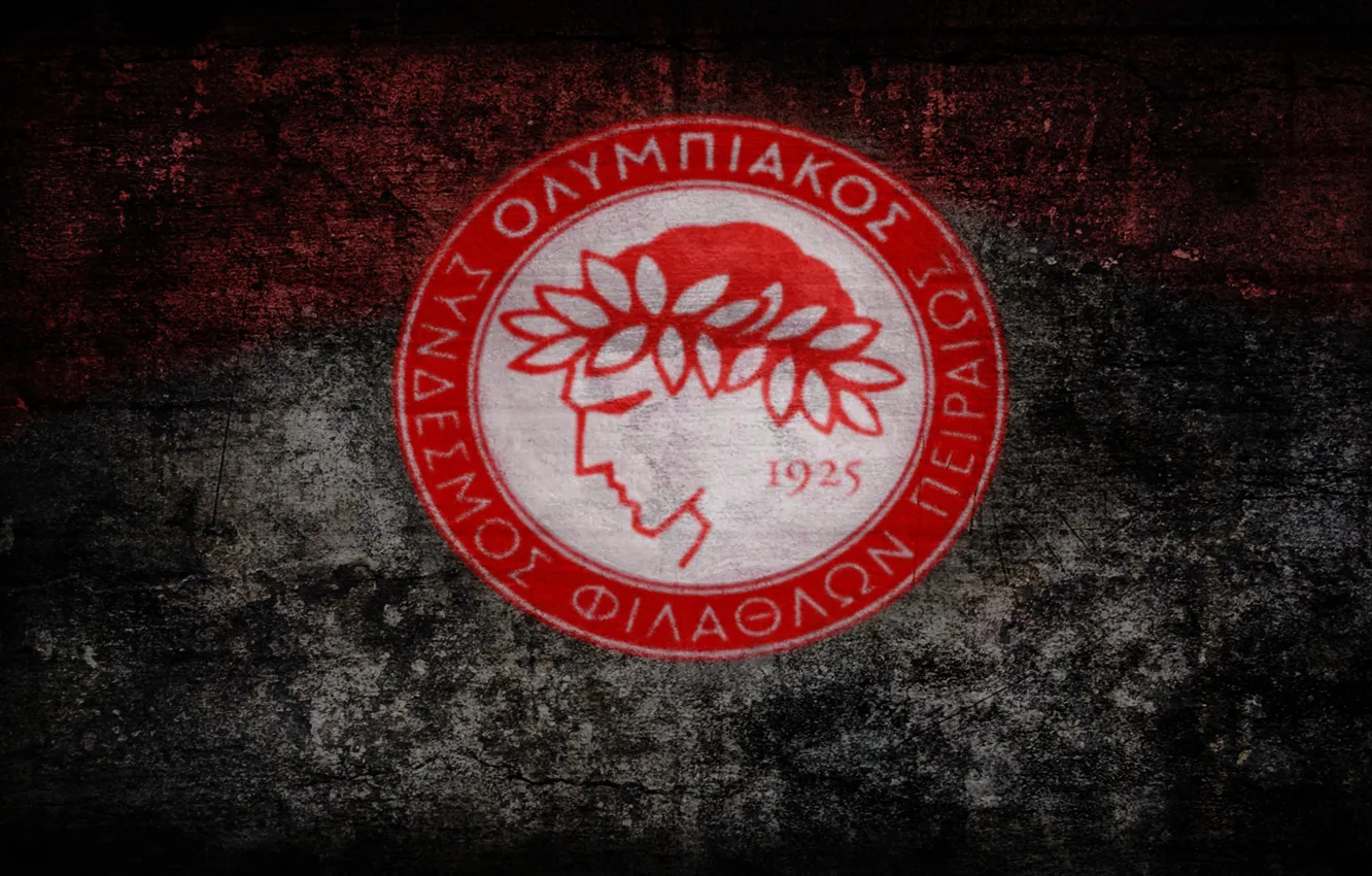 Photo wallpaper Football club, Greek, Olympiakos, Red-white