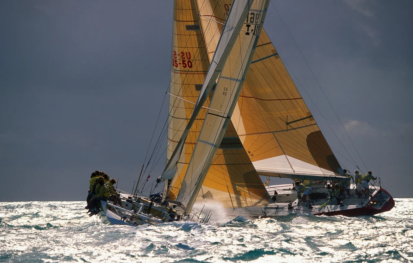 Photo wallpaper sea, photo, yacht, sailing