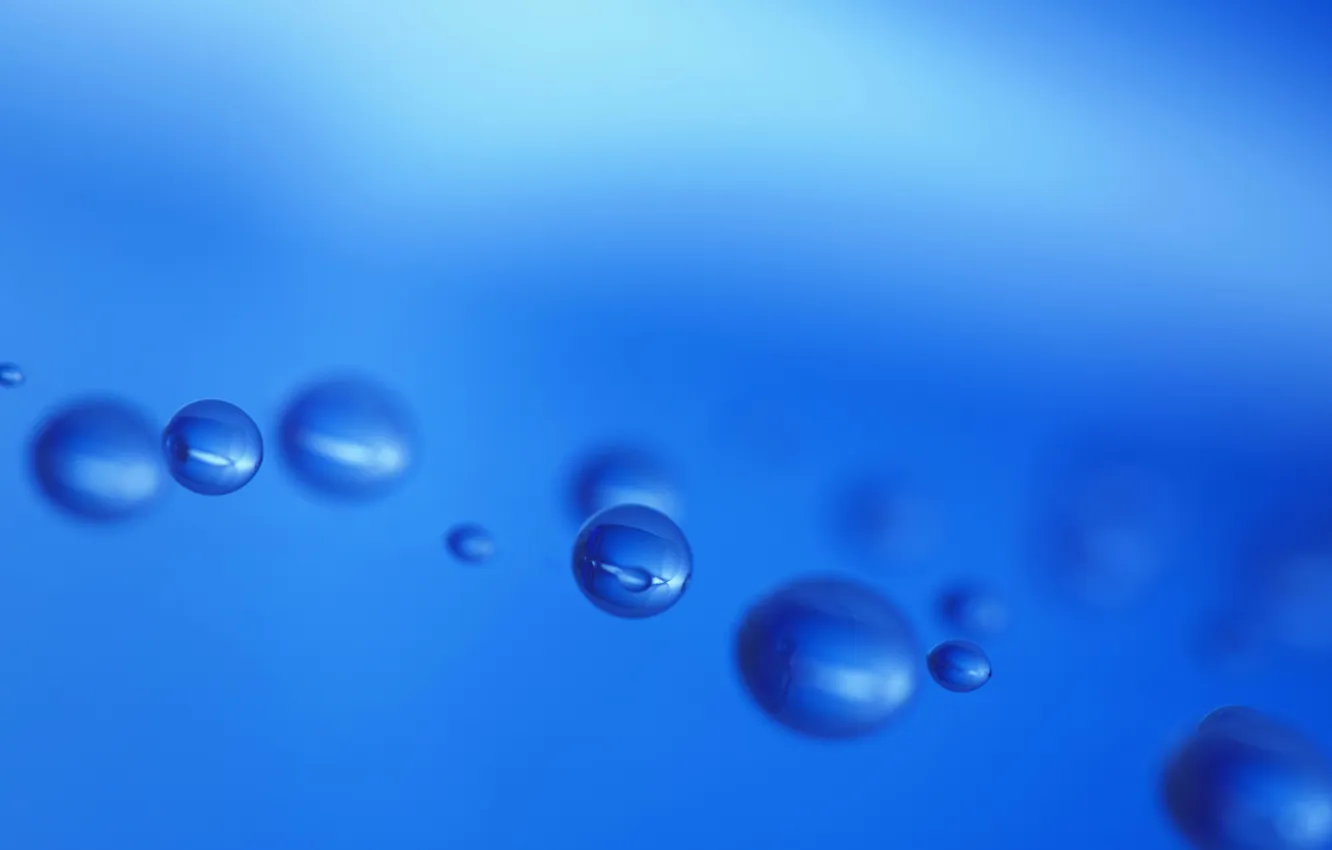 Photo wallpaper macro, bubbles, impregnations