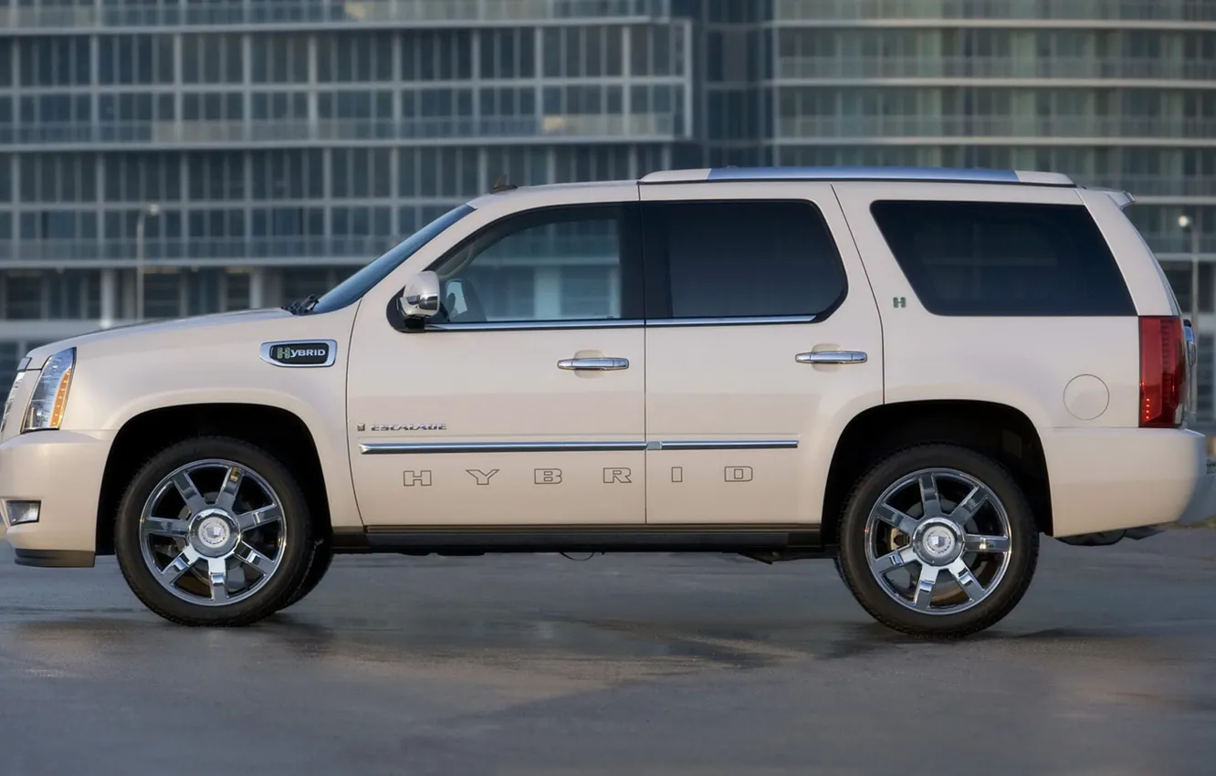 Photo wallpaper Cadillac, SUV, Escalade, Hybrid