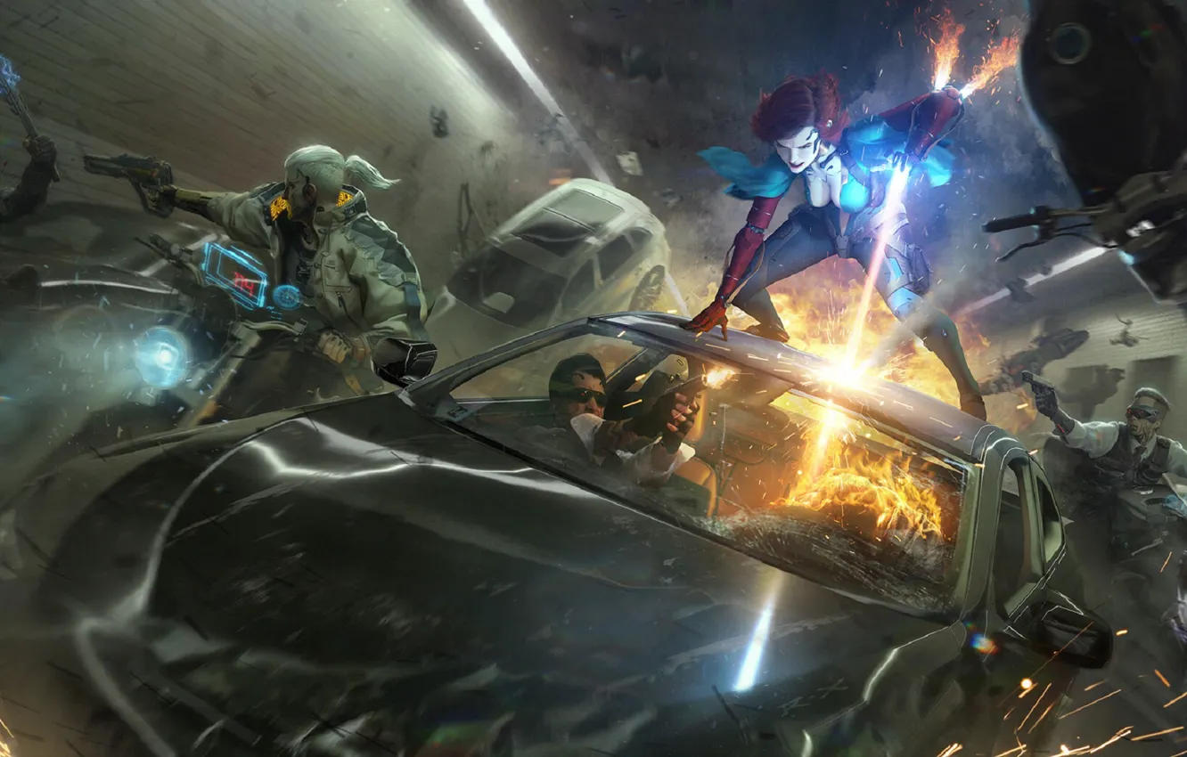 Photo wallpaper Triss Merigold, Geralt of Rivia, Triss Merigold, CD Projekt RED, Cyberpunk 2077, The Witcher 3 …