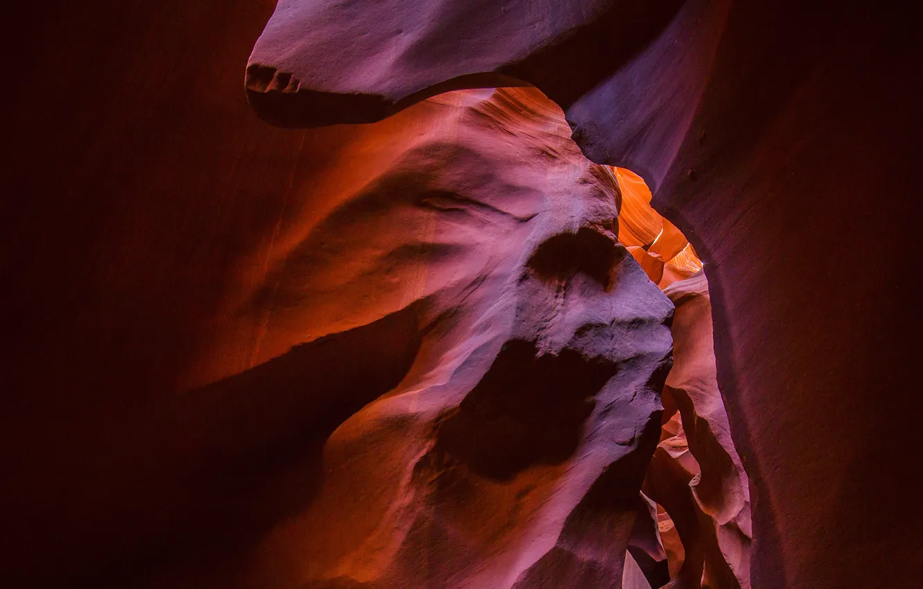 Photo wallpaper AZ, gorge, USA, Antelope canyon