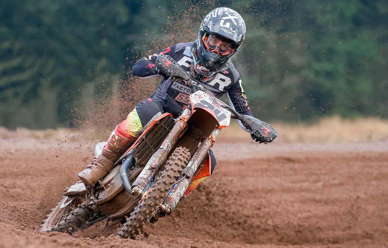 Photo wallpaper race, sport, motorcycle
