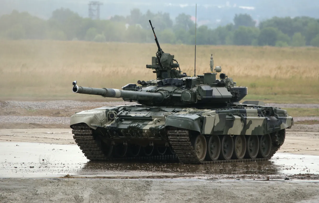 Photo wallpaper tank, T-90, main battle tank, The Russian Army, (OBT)
