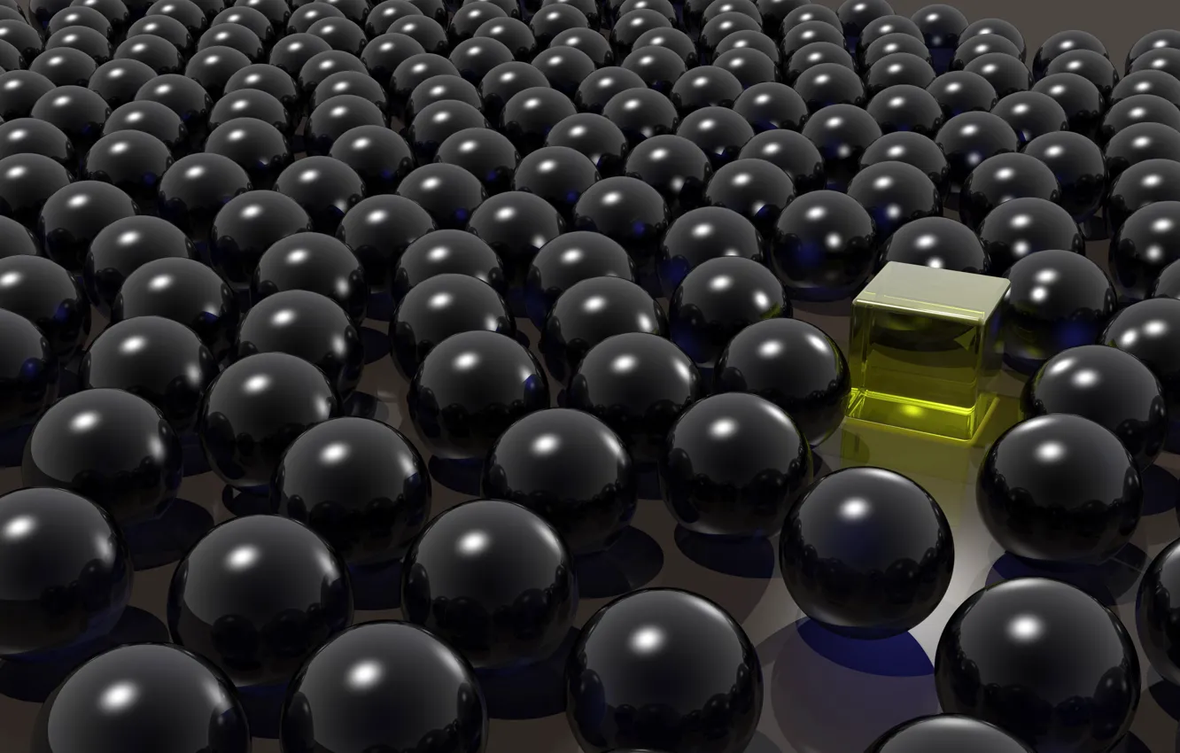 Photo wallpaper balls, ball, 3D graphics