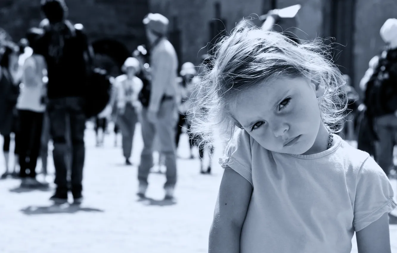 Photo wallpaper portrait, girl