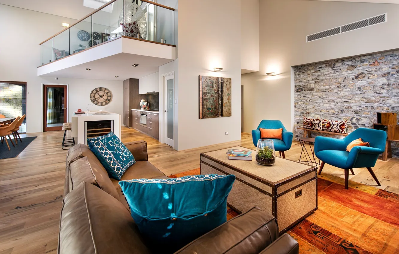 Photo wallpaper interior, kitchen, living room, dining room, Western Australia, Western Australia, by The Rural Building Company, …