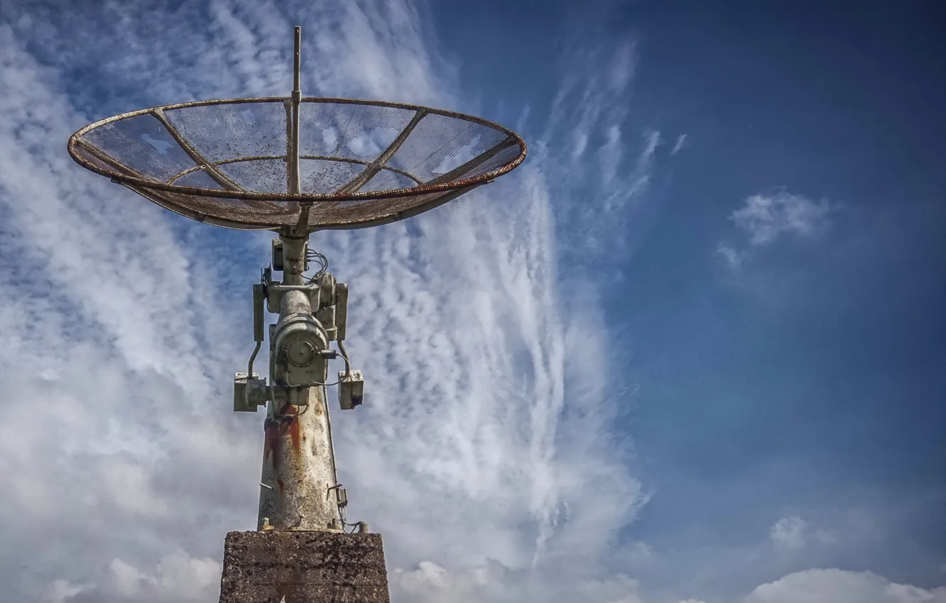 Photo wallpaper the sky, background, antenna