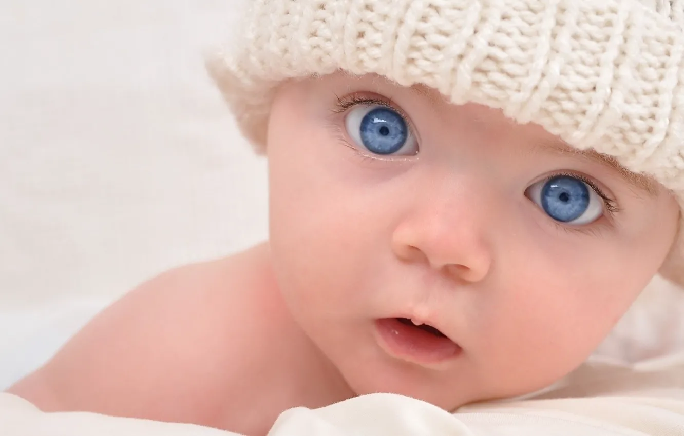 Photo wallpaper child, babe, Blue eyes, Beautiful Baby, bantling