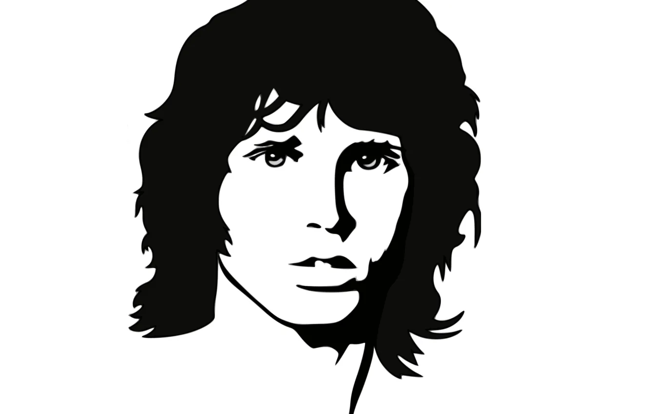 Photo wallpaper White background, Portrait, Death, Guy, USA, Rock, Jim Morrison, The Doors