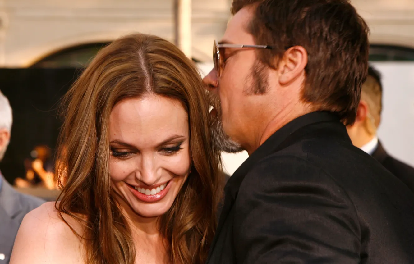 Photo wallpaper Wallpaper, Angelina Jolie, Angelina Jolie, Brad Pitt, Brad Pitt