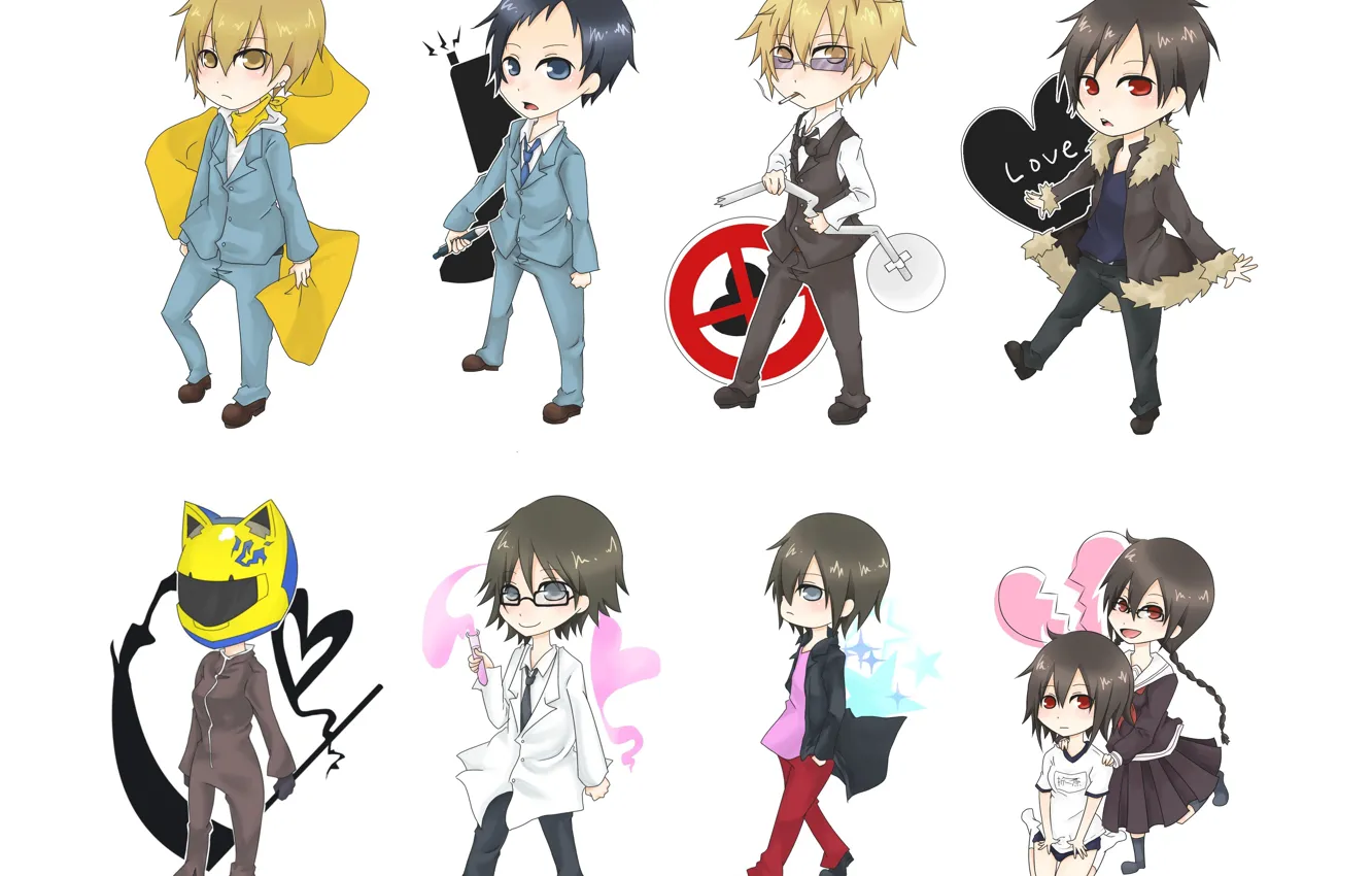 Photo wallpaper characters, Durarara, Durara