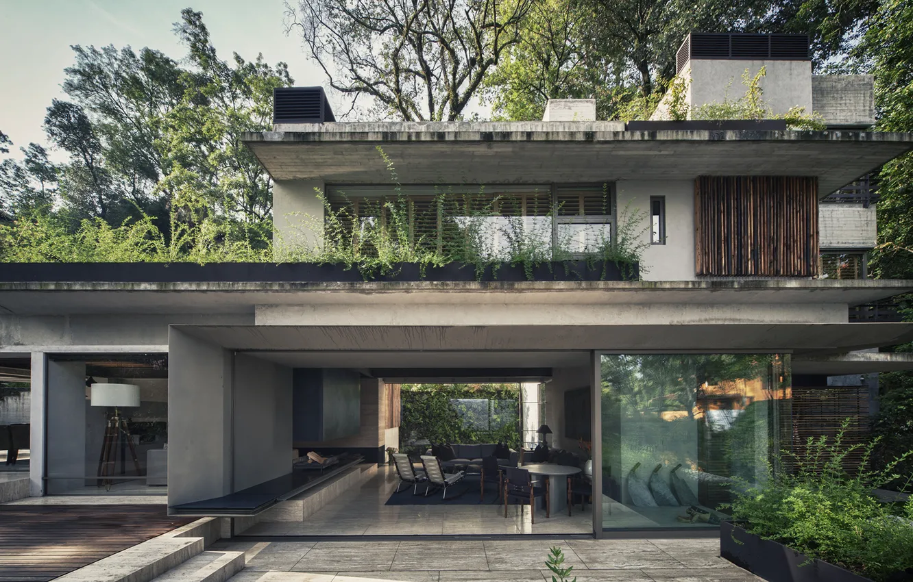 Photo wallpaper furniture, home, interior, exterior