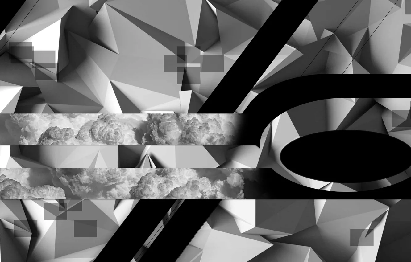 Photo wallpaper line, abstraction, light, figure, the triangle