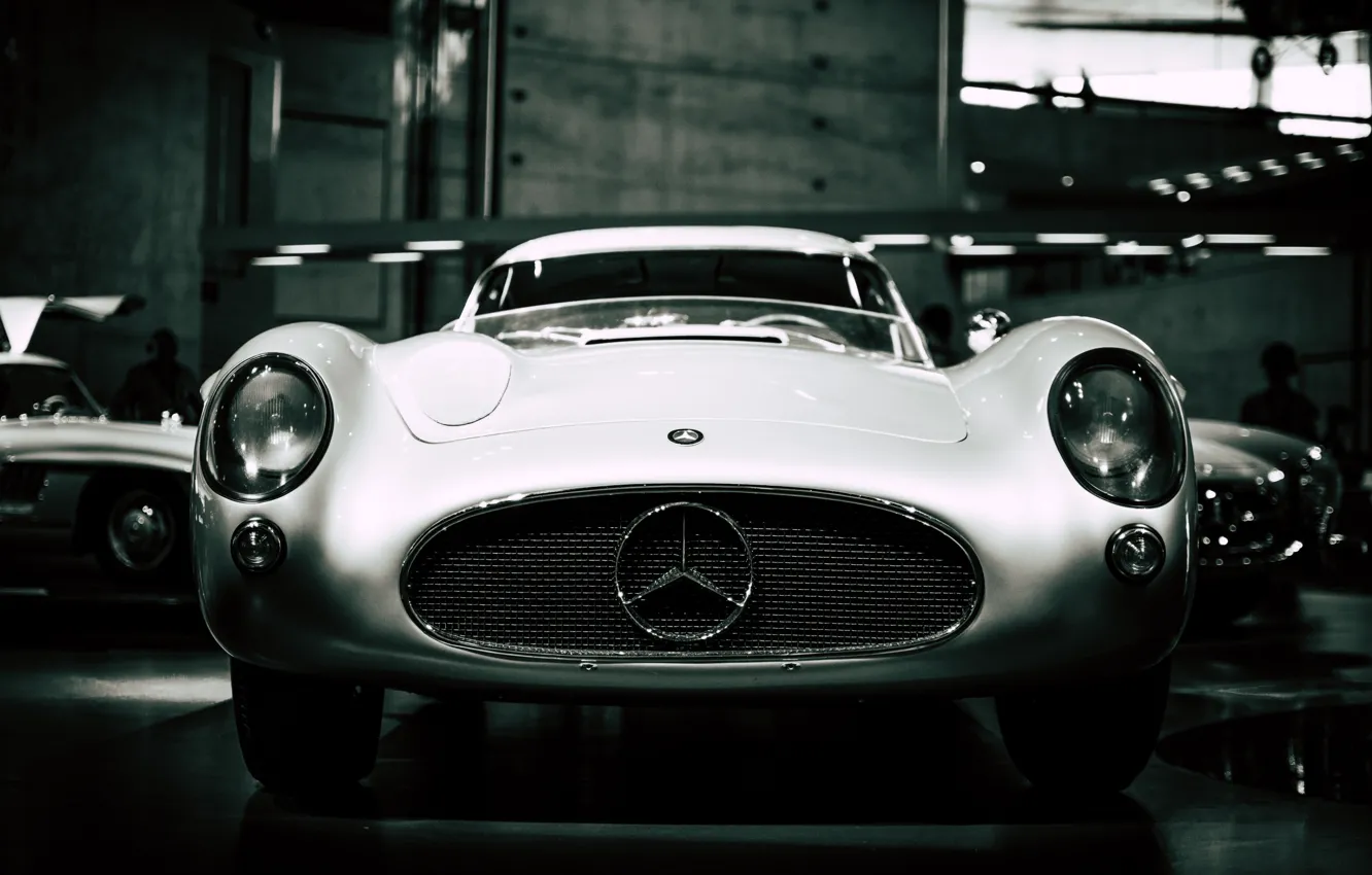 Photo wallpaper Motorsport, Sports, Mersedes Benz 300 SLR, Museum exhibit